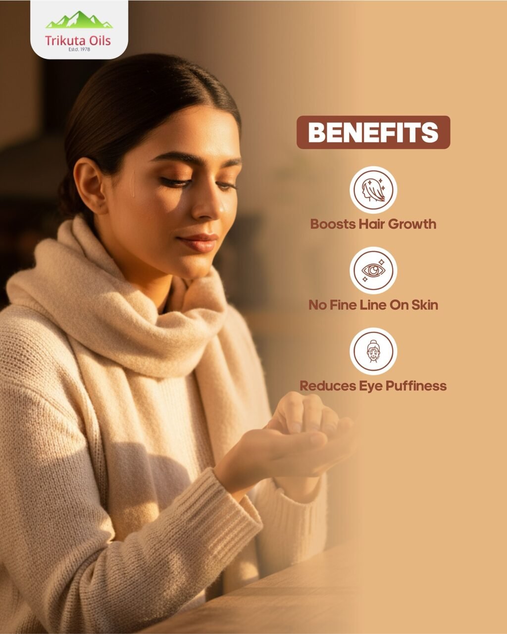 Instagram post from trikuta_oils_jammu. This post is in position 2.