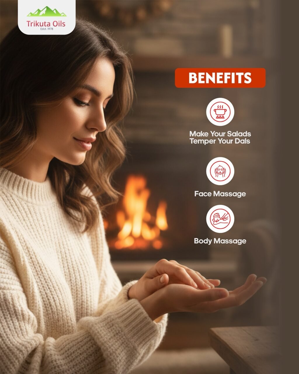 Instagram post from trikuta_oils_jammu. This post is in position 2.